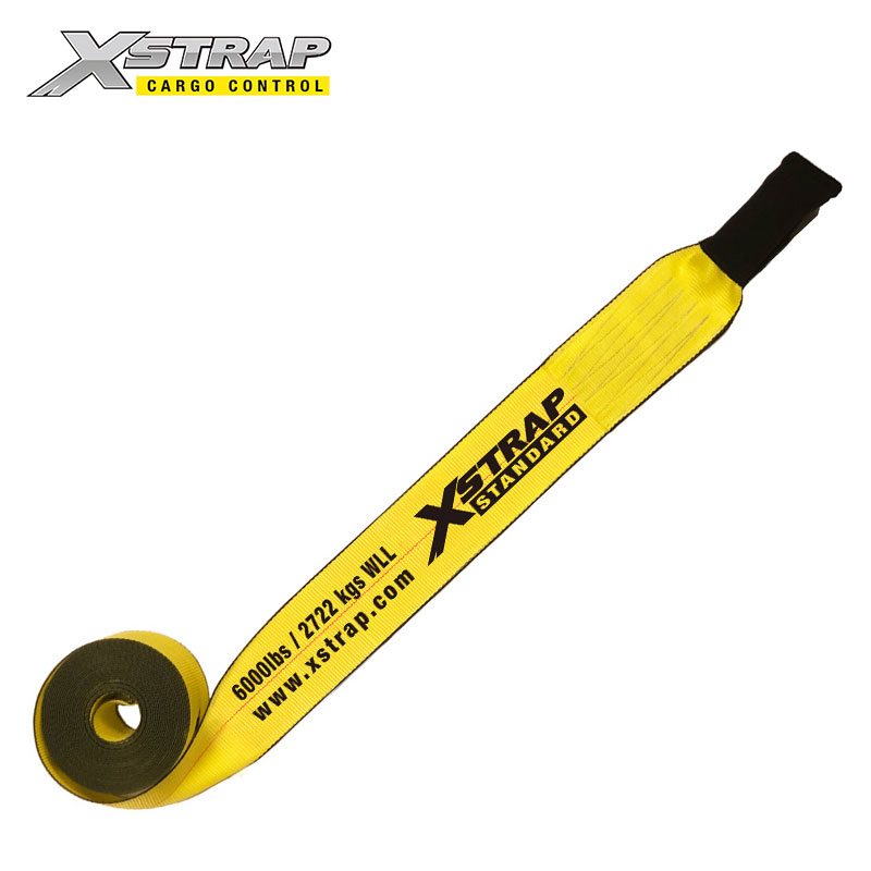 61881-Стандартные 4-дюймовые ремни для лебедки с пришитой проушиной.