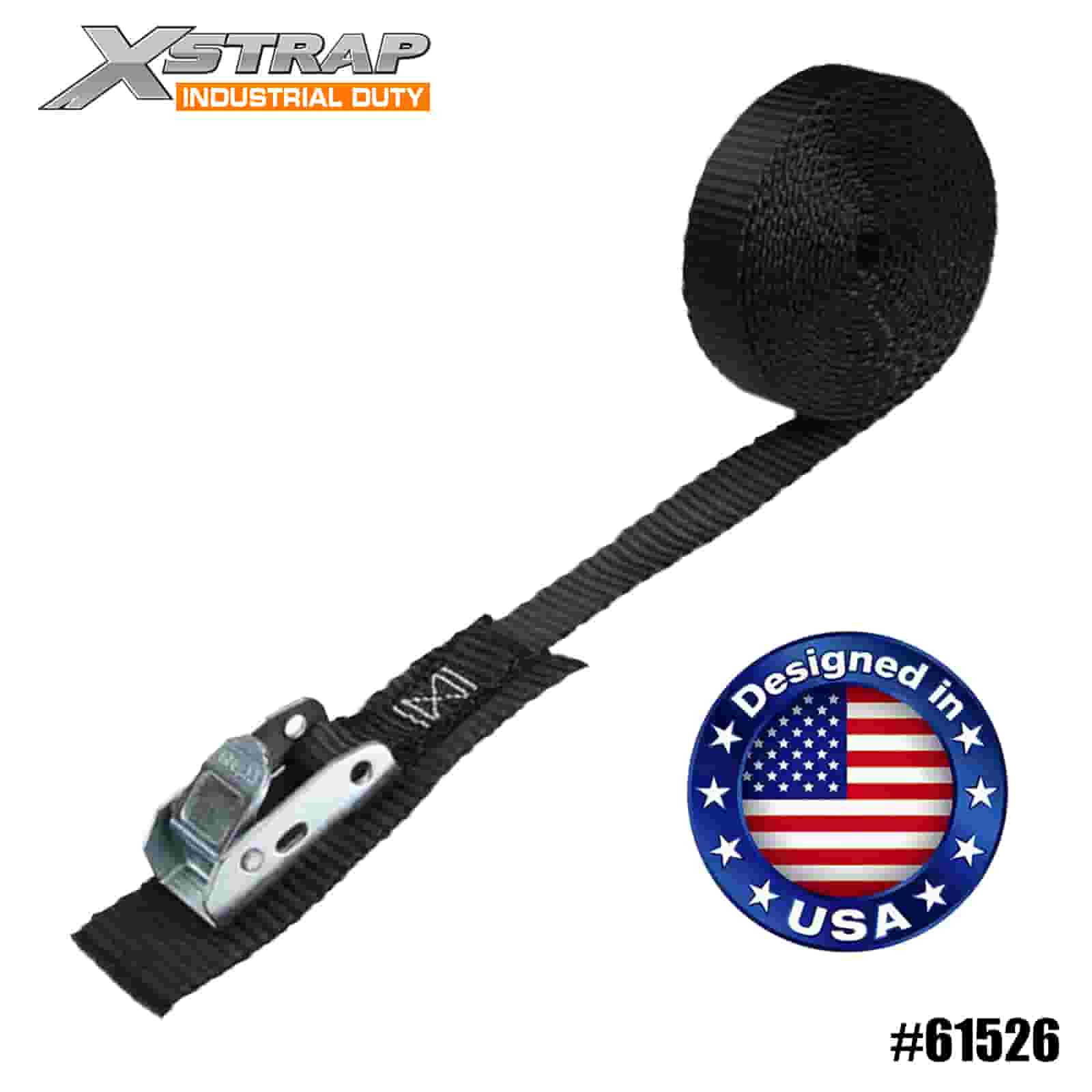 Xstrap 61526 Бесконечный кулачковый ремень 1 x 6 футов с изнашиваемой накладкой, SWL 400 фунтов