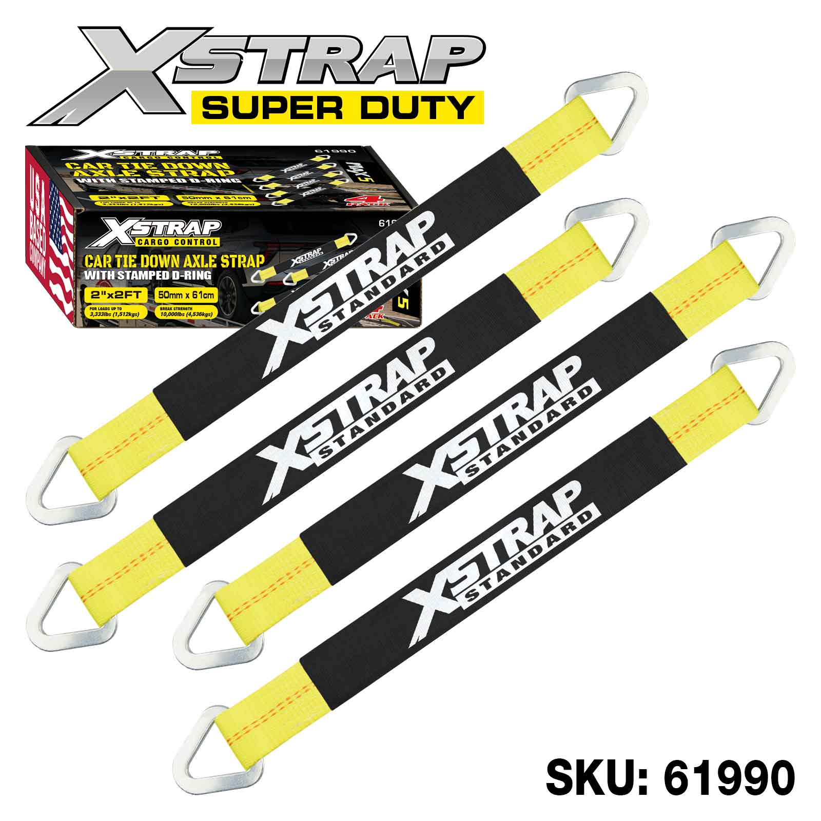 Xstrap 61990 4PK Ремень Alex, SWL 3300 фунтов
